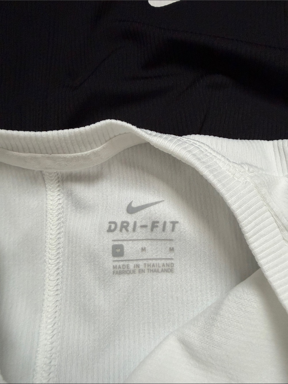 Double Pack Nike Black & White Dri-FIT Sleeveless Crop Tank size Medium - Picture 2 of 6